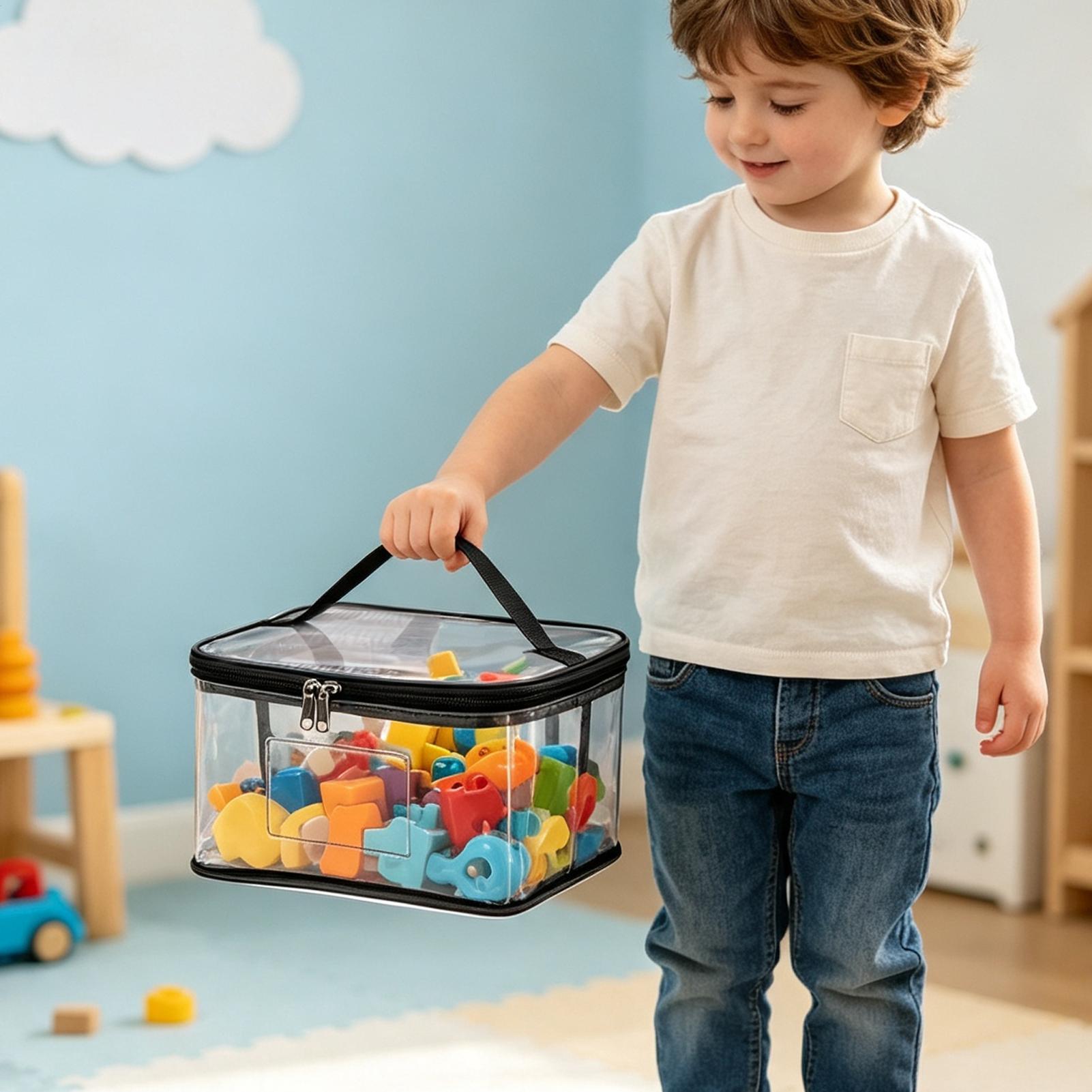 Clear Toy Storage Bags 6 Piece - đánh giá và giá Reusable Bag