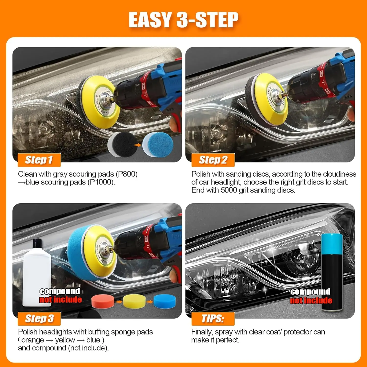 3 Inch Car Headlight Repair Ki - đánh giá và giá Beeswax Wrap