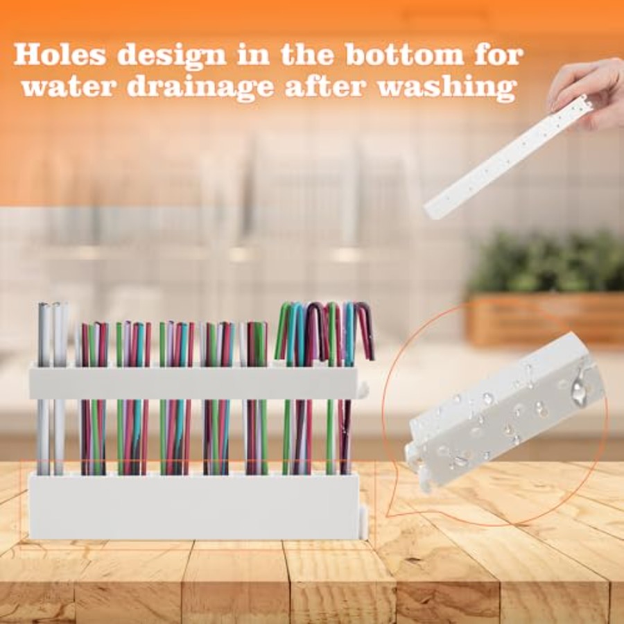 Straw Holder Straw Organizer R - đánh giá và giá Reusable Straw