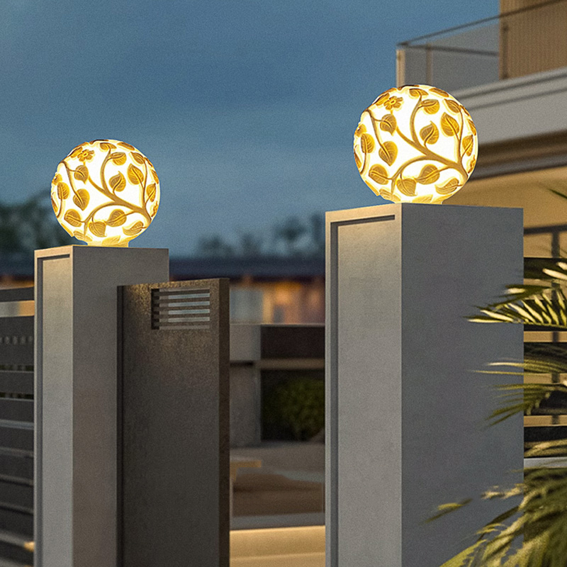 Outdoor column lights solar LE - đánh giá và giá Solar Garden Light