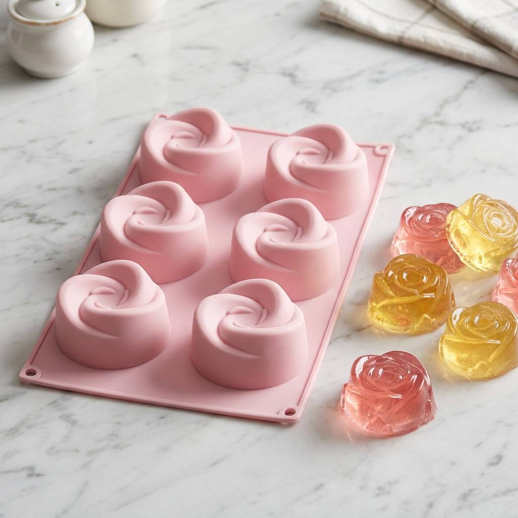 Food Grade 6-Cavity Rose Flowe - đánh giá và giá Eco Soap