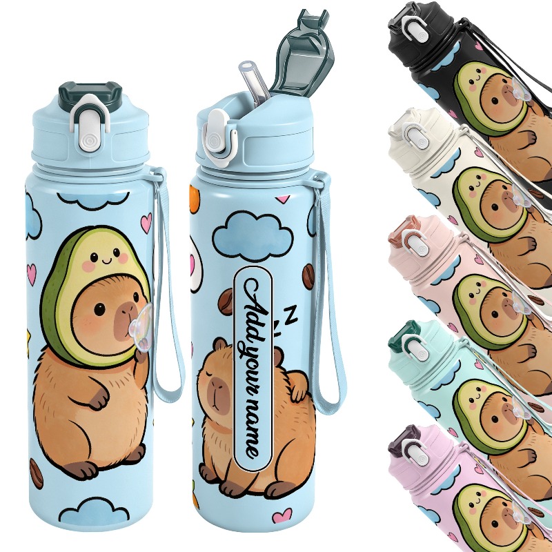 750ml Custom Name Cute Capybar - đánh giá và giá Reusable Straw
