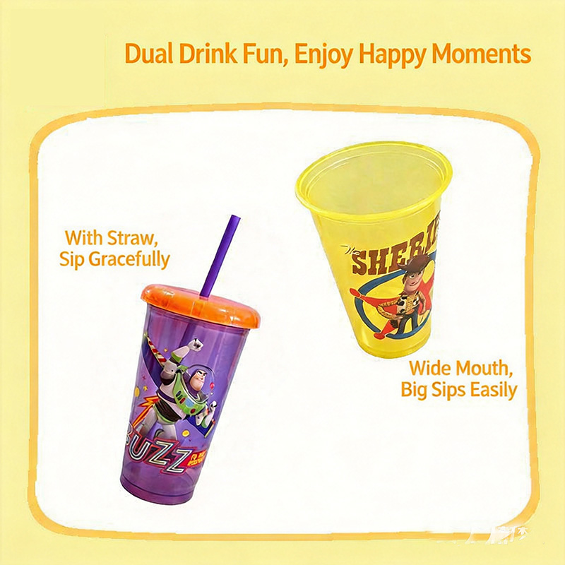 Toy Story 5 Plastic Straw Cups - đánh giá và giá Reusable Straw